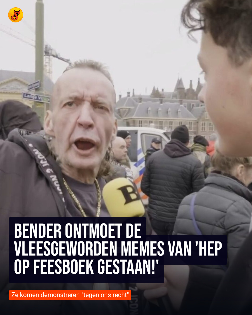 Bender ontmoet de vleesgeworden memes van 'Hep op Feesboek gestaan!'