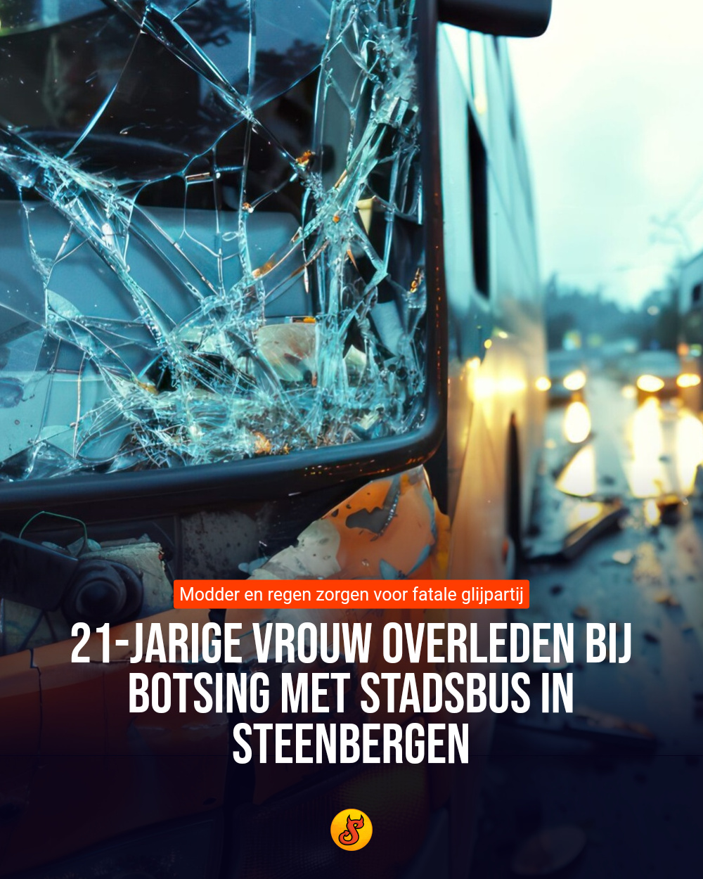 21-jarige vrouw overleden bij botsing met stadsbus in Steenbergen