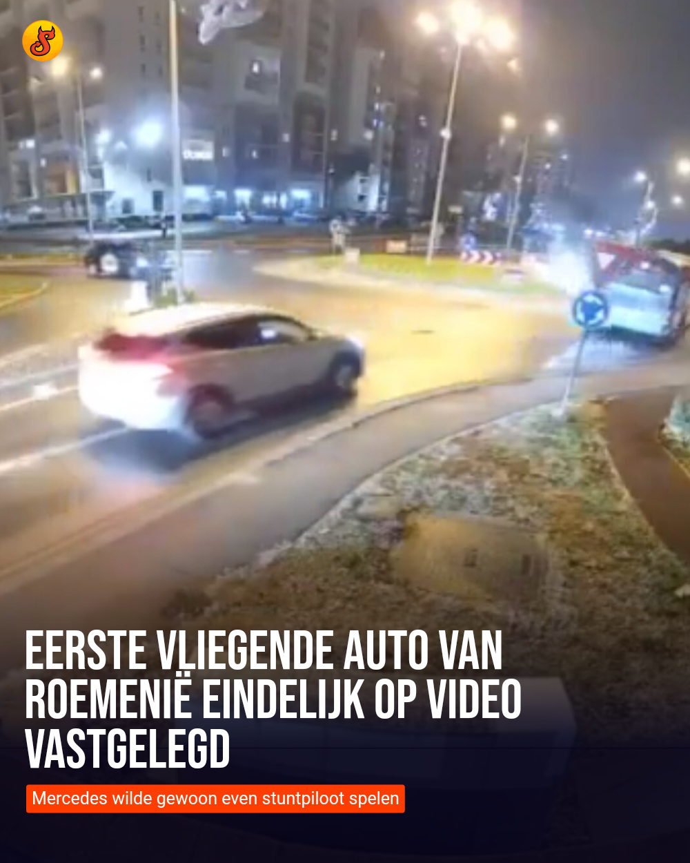 Eerste vliegende auto van Roemenië eindelijk op video vastgelegd