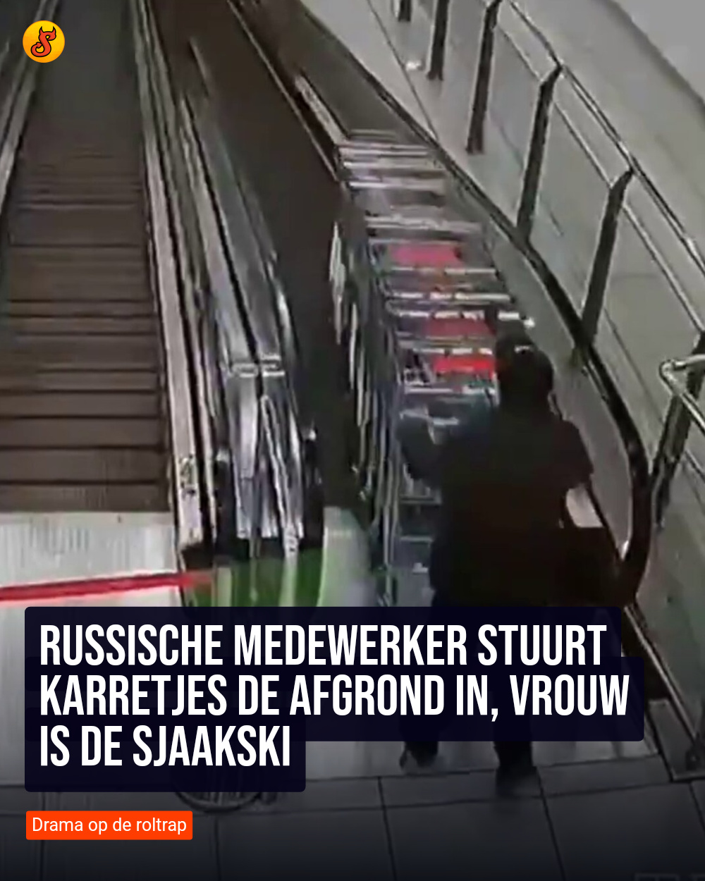 Russische medewerker stuurt karretjes de afgrond in, vrouw is de Sjaakski