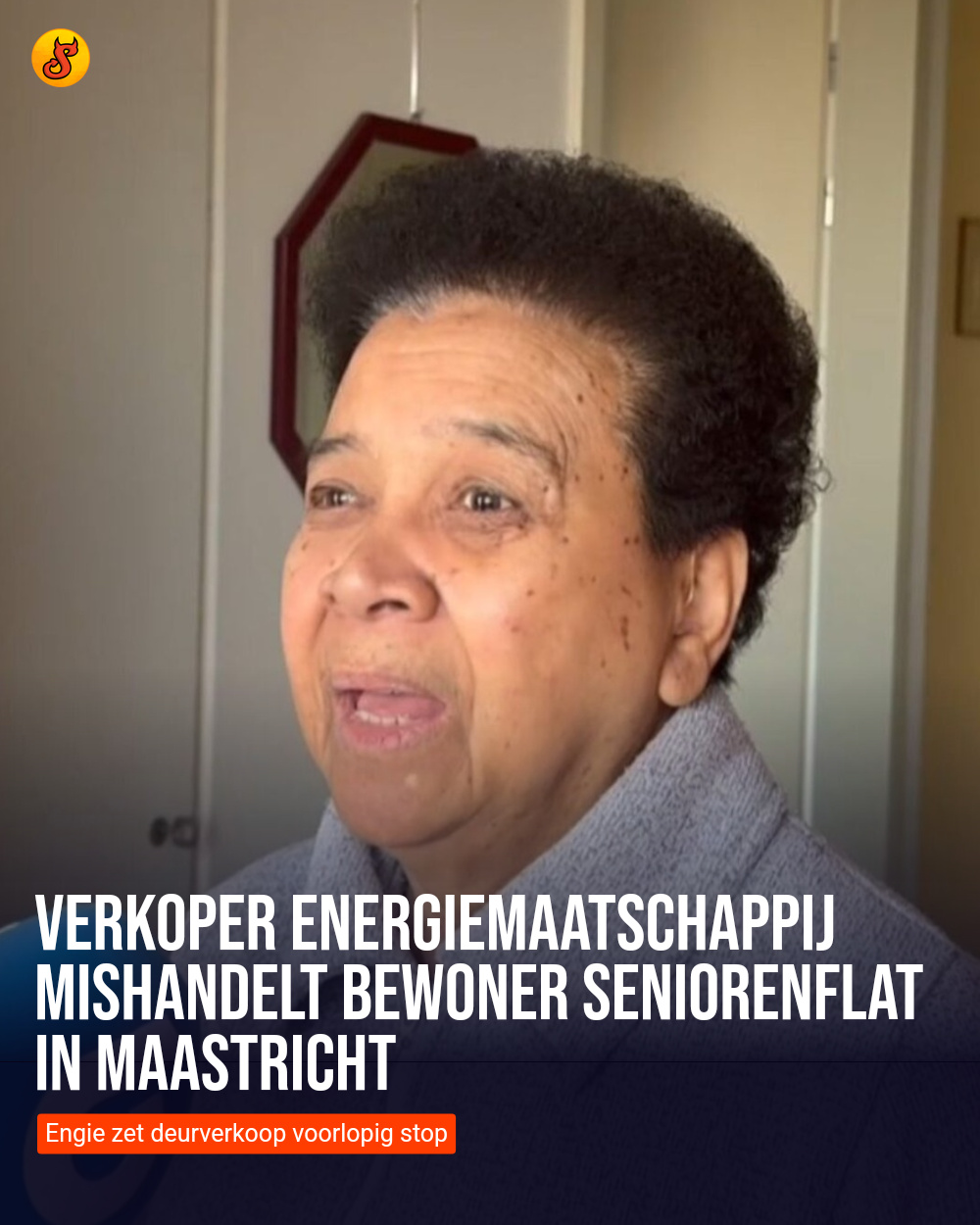 Verkoper energiemaatschappij mishandelt bewoner seniorenflat in Maastricht