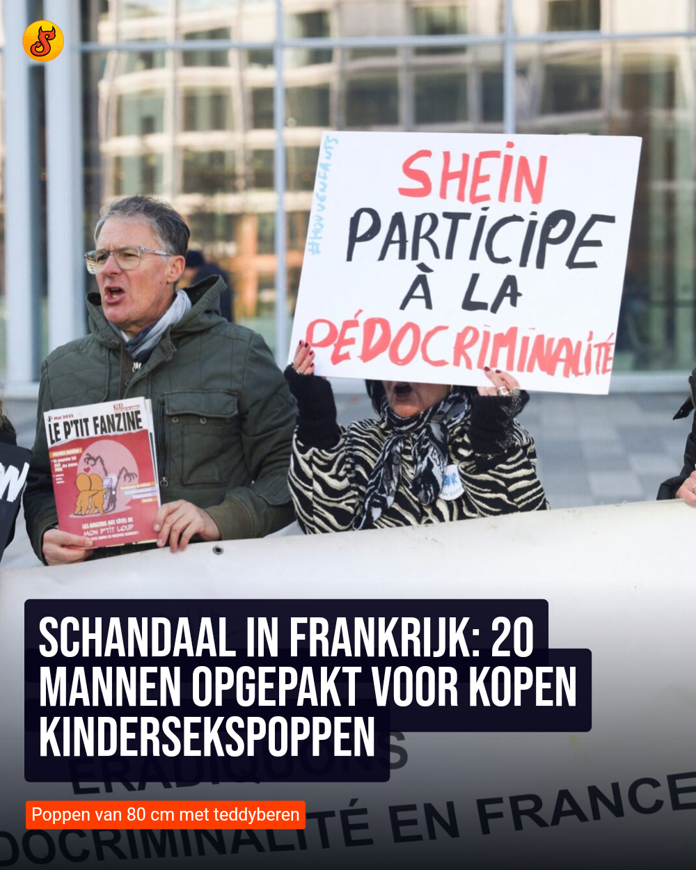 Schandaal in Frankrijk: 20 mannen opgepakt voor kopen kindersekspoppen