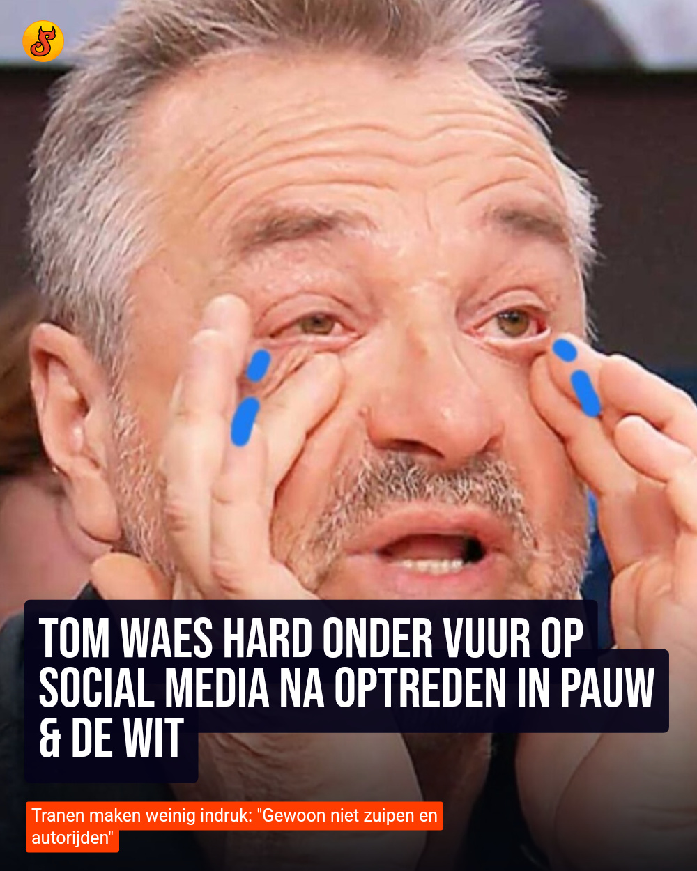 Tom Waes hard onder vuur op social media na optreden in Pauw & De Wit
