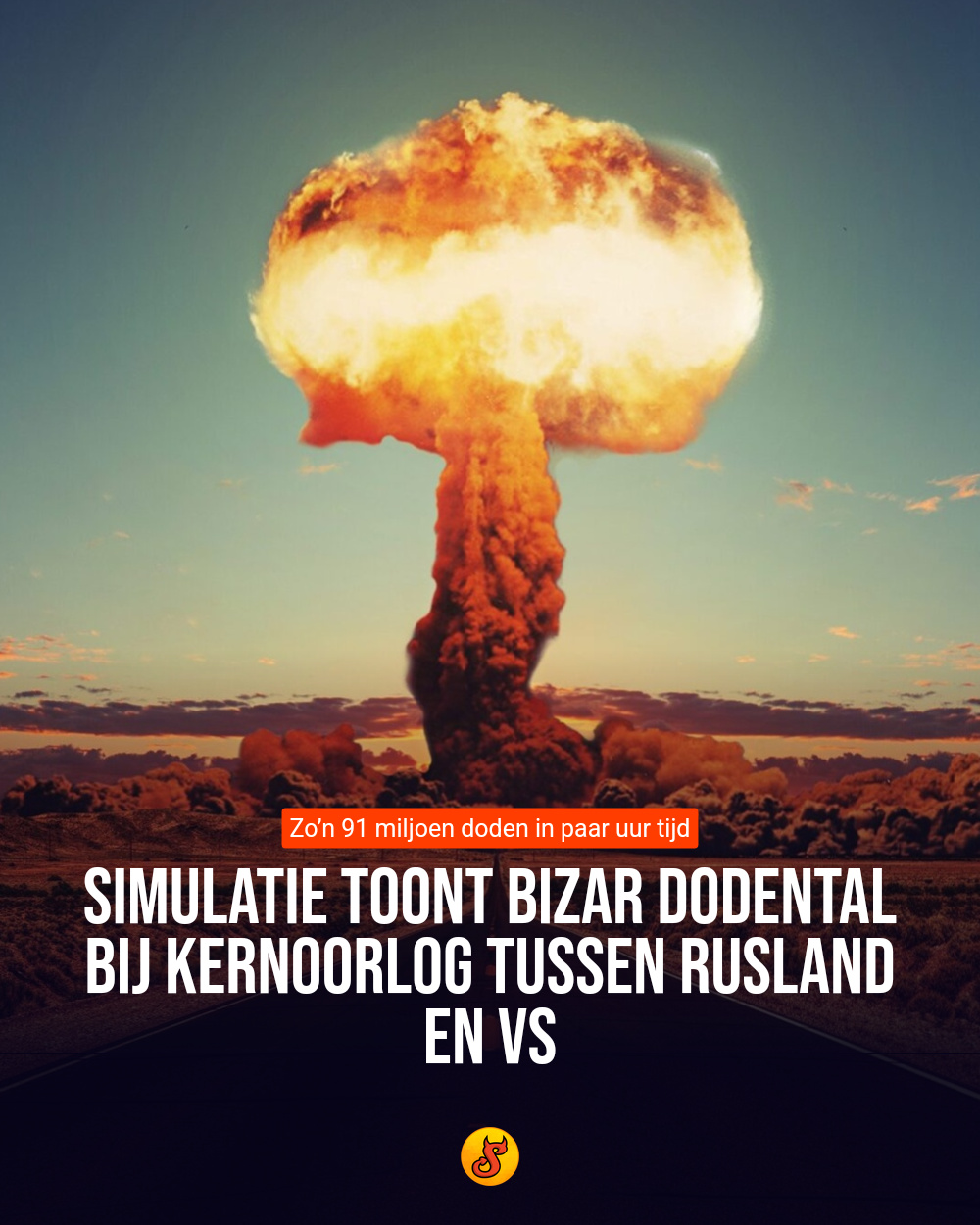Simulatie toont bizar dodental bij kernoorlog tussen Rusland en VS