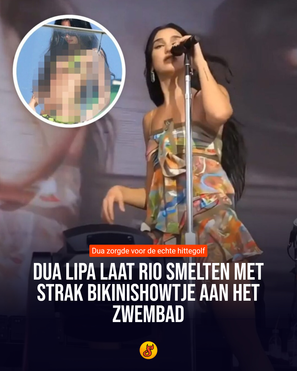 Dua Lipa laat Rio smelten met strak bikinishowtje aan het zwembad