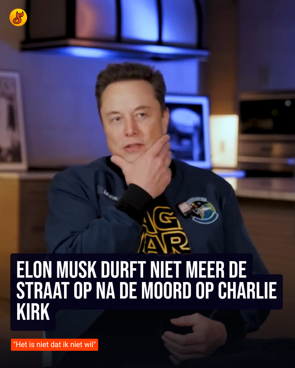 Elon Musk durft niet meer de straat op na de moord op Charlie Kirk
