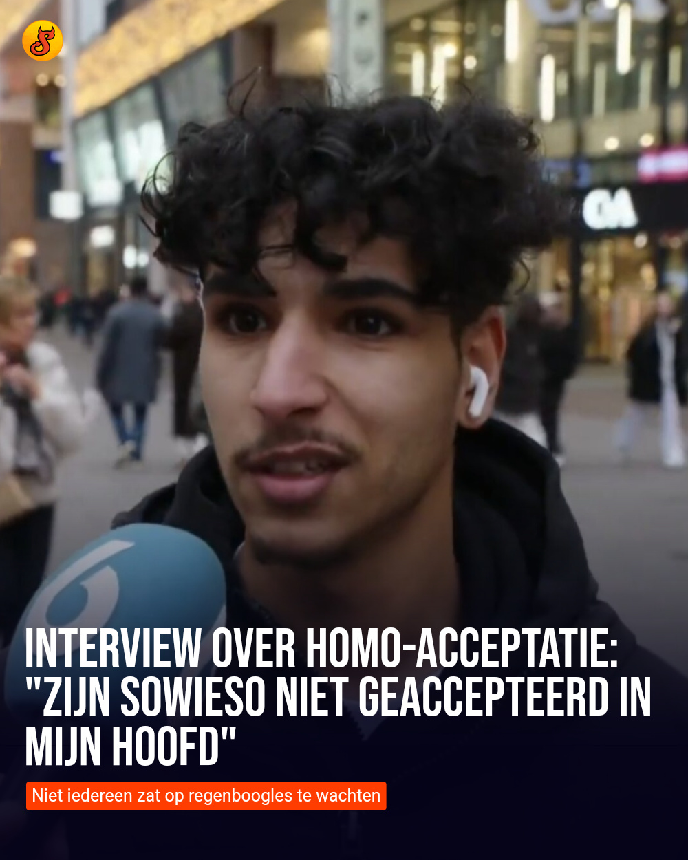Interview over homo-acceptatie: "Zijn sowieso niet geaccepteerd in mijn hoofd"