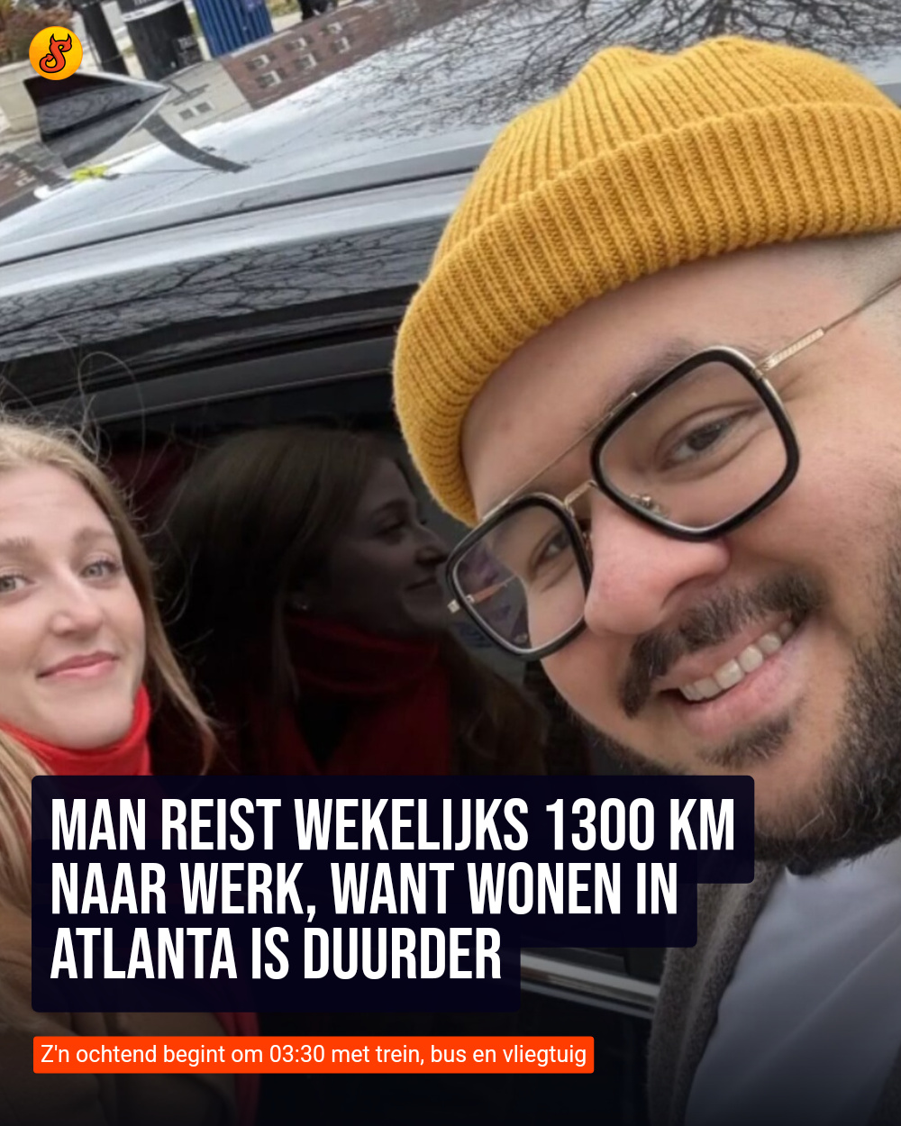 Man reist wekelijks 1300 km naar werk, want wonen in Atlanta is duurder