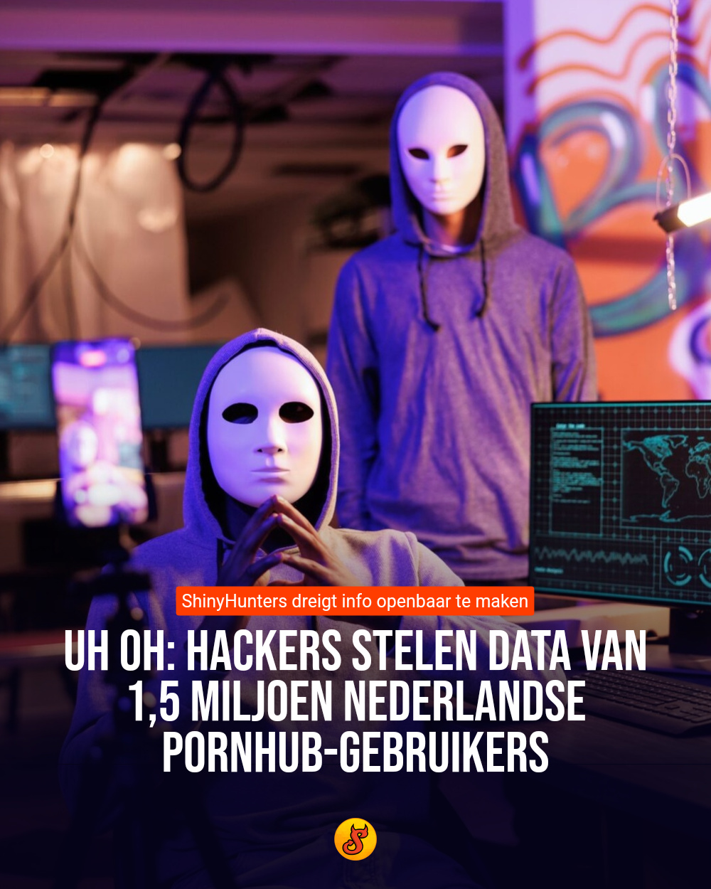 Uh oh: Hackers stelen data van 1,5 miljoen Nederlandse Pornhub-gebruikers
