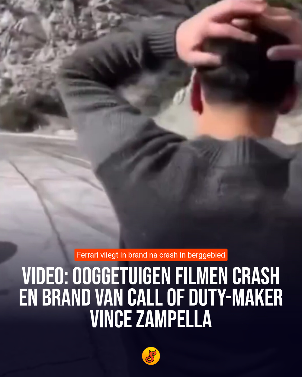 Video: Ooggetuigen filmen crash en brand van Call of Duty-maker Vince Zampella