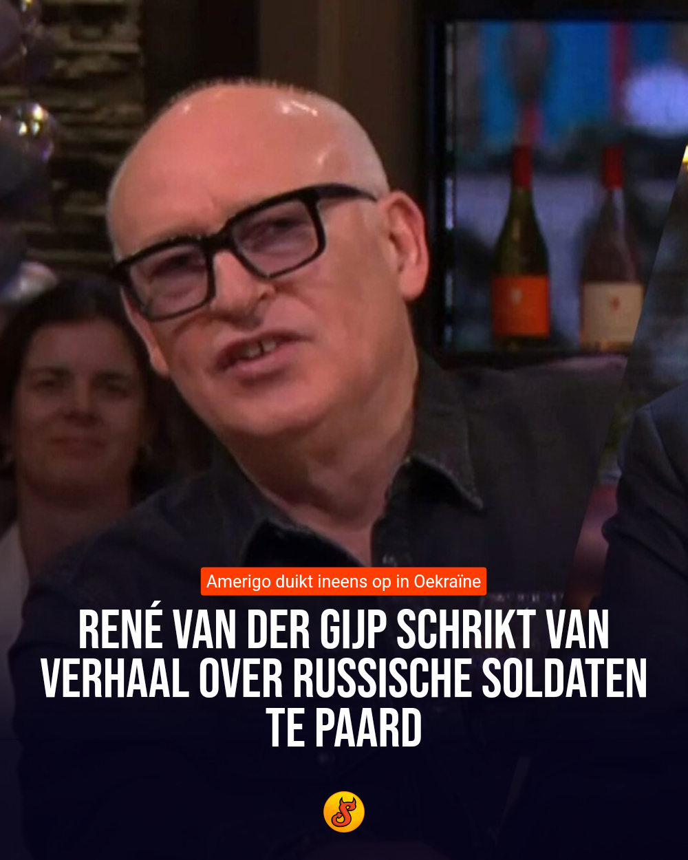 René van der Gijp schrikt van verhaal over Russische soldaten te paard