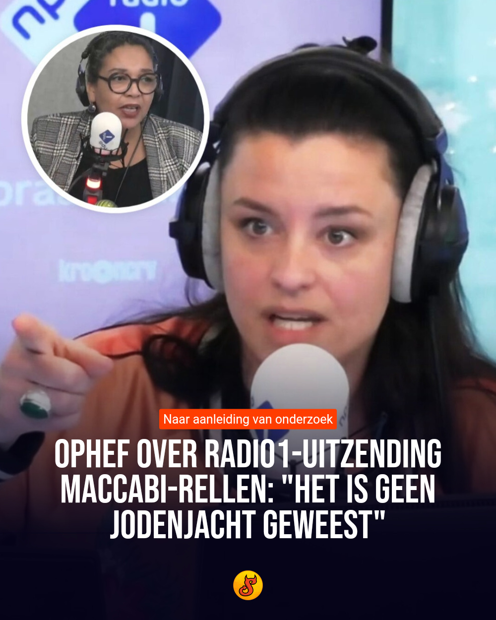 Ophef over Radio1-uitzending Maccabi-rellen: "Het is geen Jodenjacht geweest"