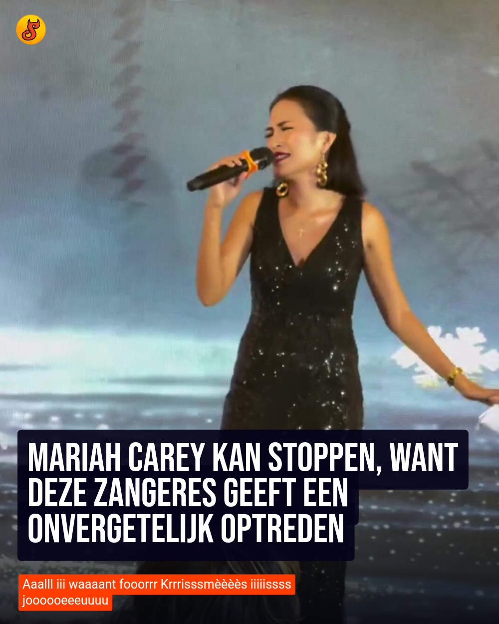 Mariah Carey kan stoppen, want deze zangeres geeft een onvergetelijk optreden