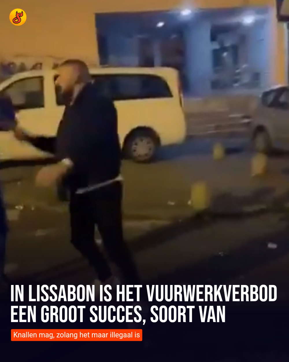 In Lissabon is het vuurwerkverbod een groot succes, soort van
