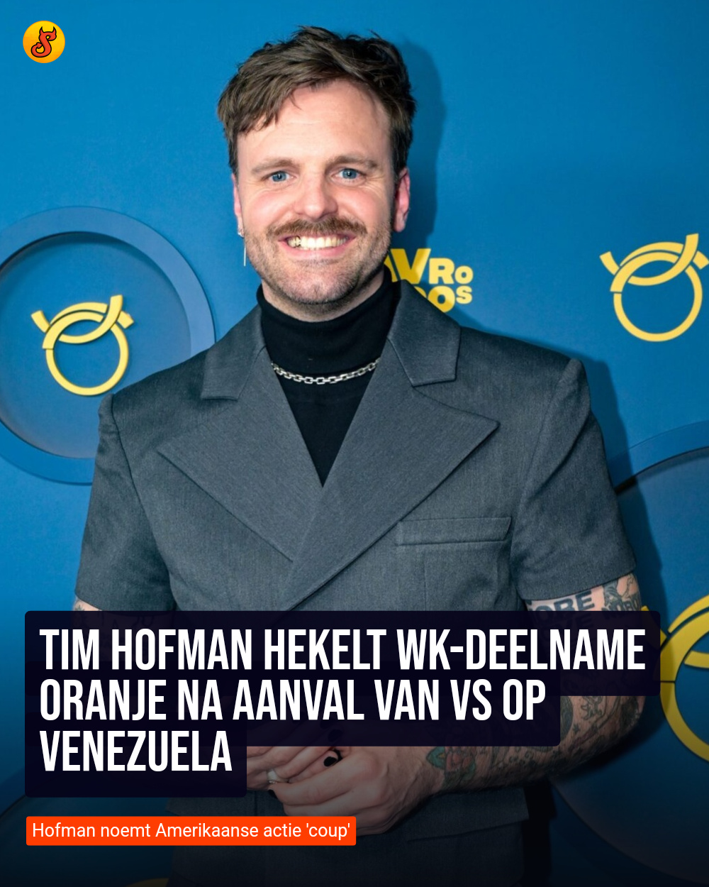 Tim Hofman hekelt WK-deelname Oranje na aanval van VS op Venezuela