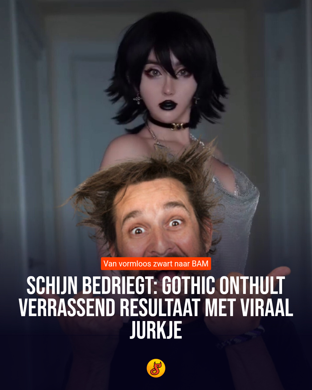Schijn bedriegt: Gothic onthult verrassend resultaat met viraal jurkje