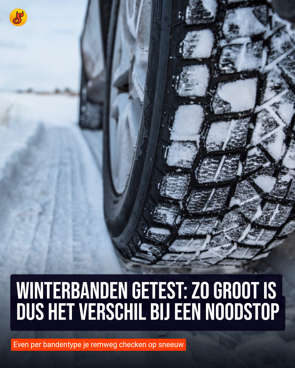 Winterbanden getest: Zo groot is dus het verschil bij een noodstop