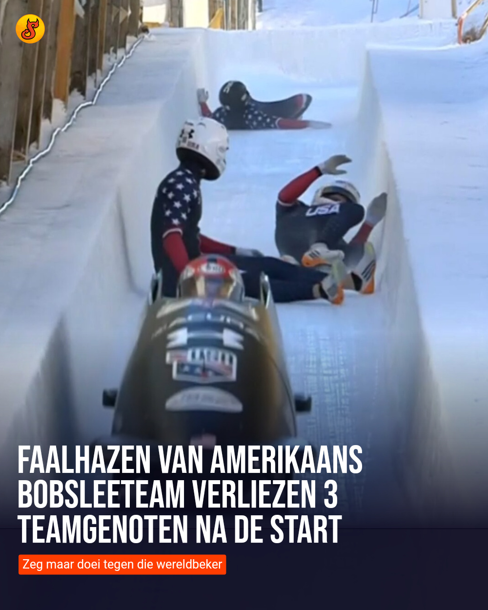 Faalhazen van Amerikaans bobsleeteam verliezen 3 teamgenoten na de start