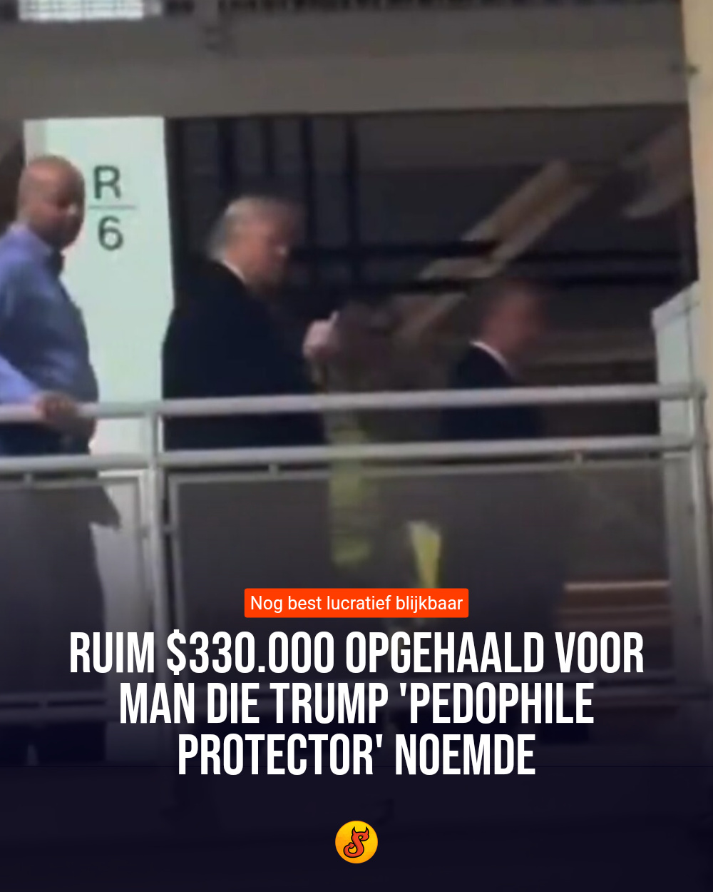 Ruim $330.000 opgehaald voor man die Trump 'pedophile protector' noemde