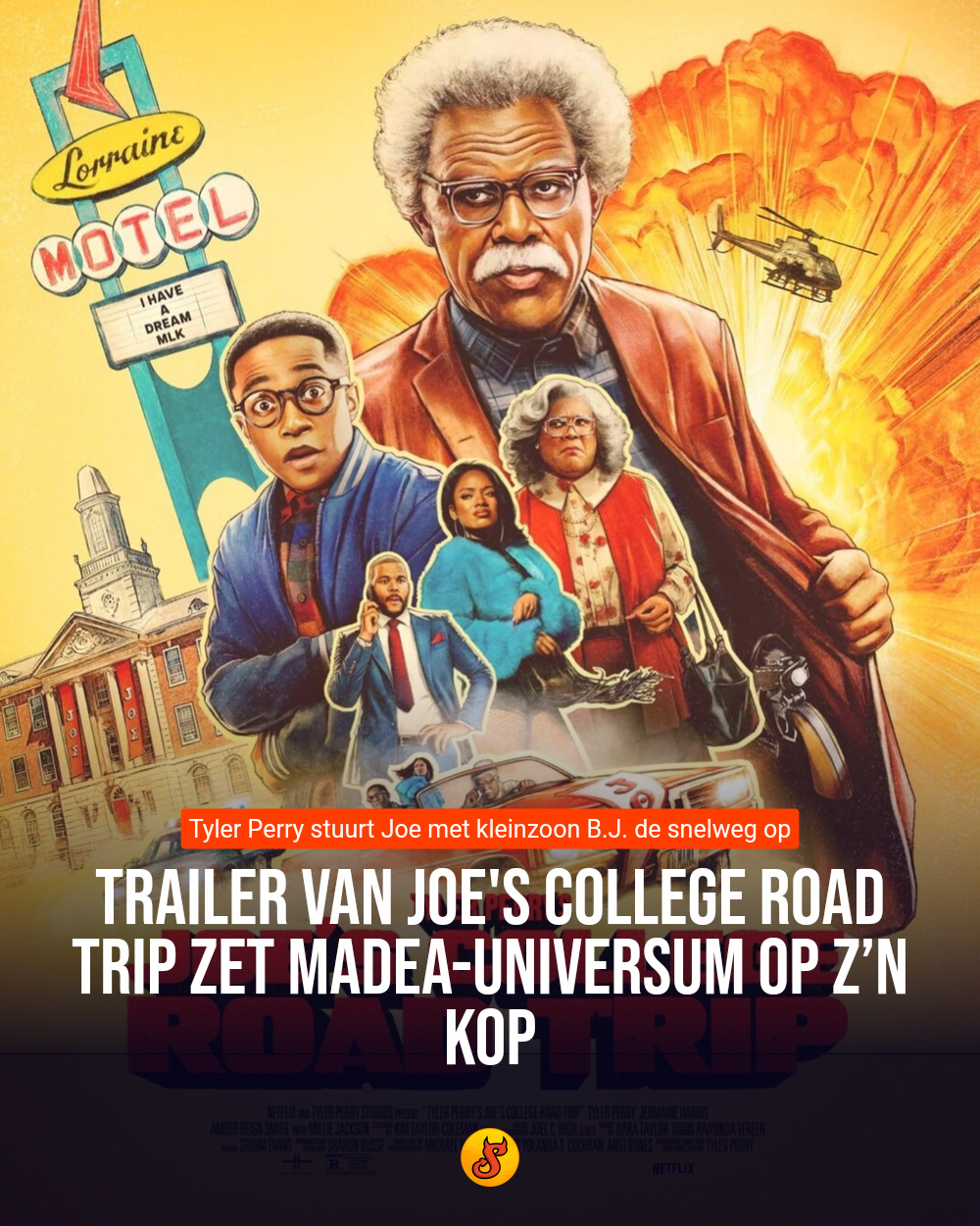 Trailer van Joe's College Road Trip zet Madea-universum op z’n kop