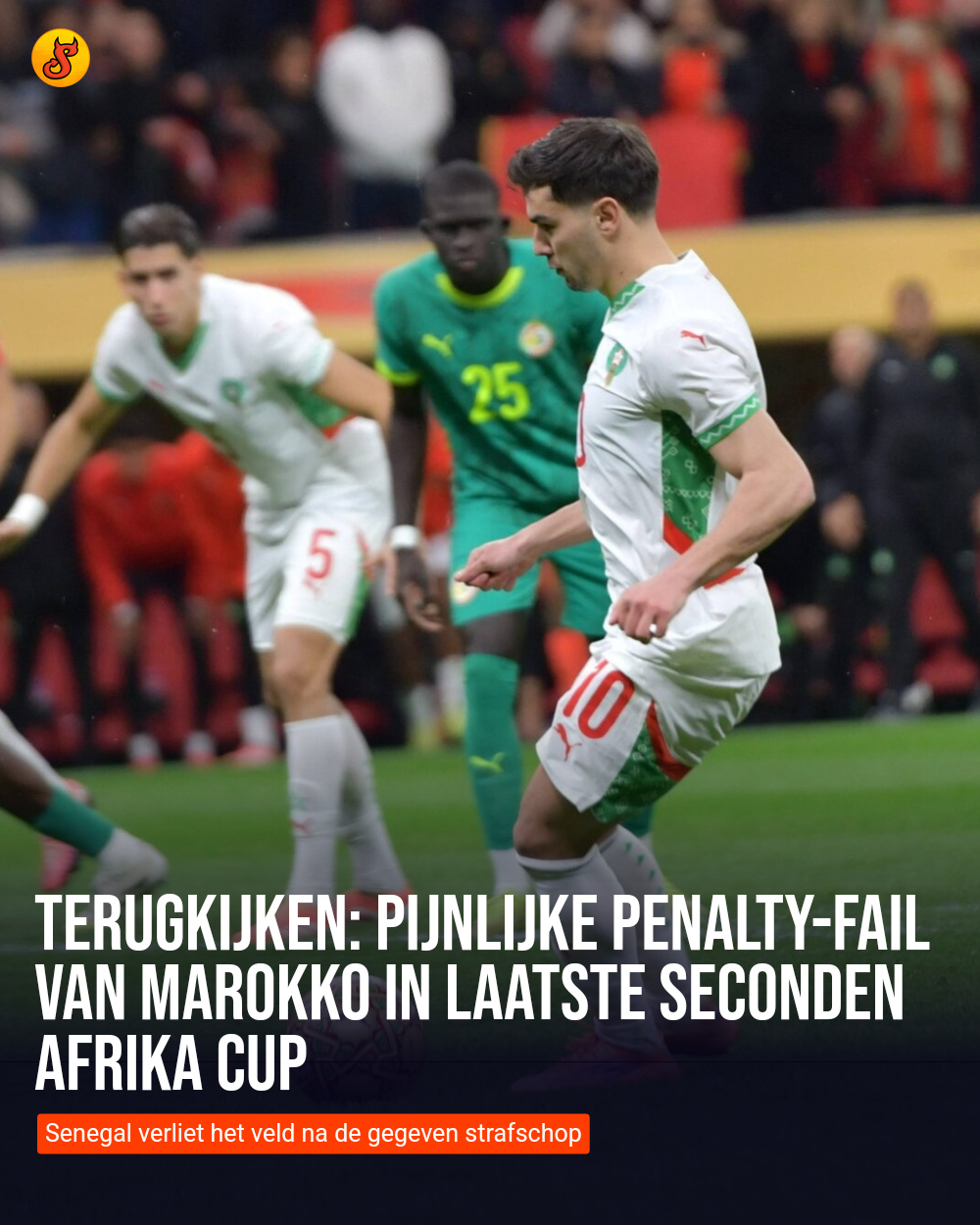 Terugkijken: Pijnlijke penalty-fail van Marokko in laatste seconden Afrika Cup