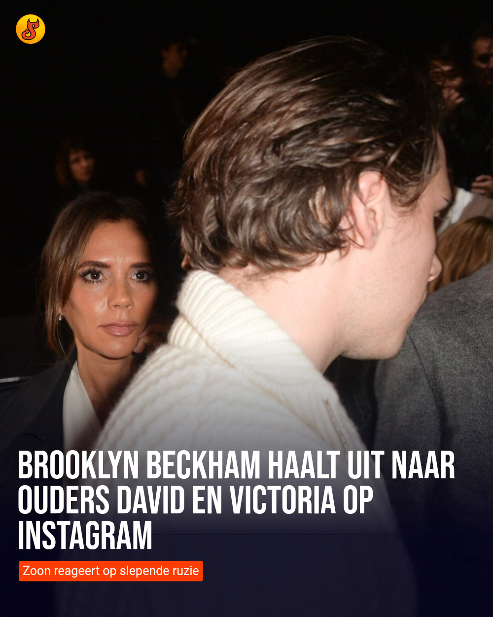 Brooklyn Beckham haalt uit naar ouders David en Victoria op Instagram