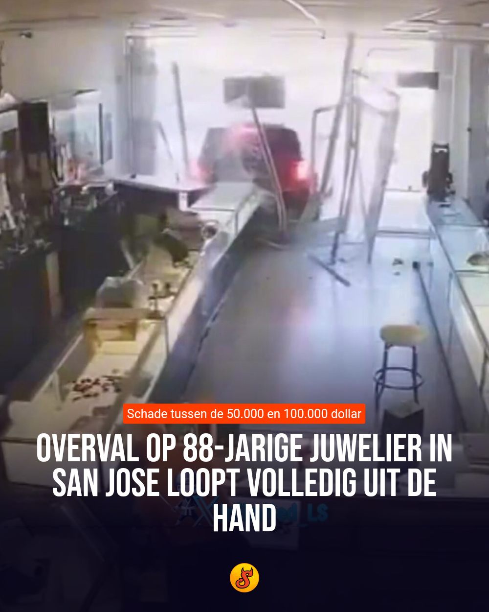 Overval op 88-jarige juwelier in San Jose loopt volledig uit de hand