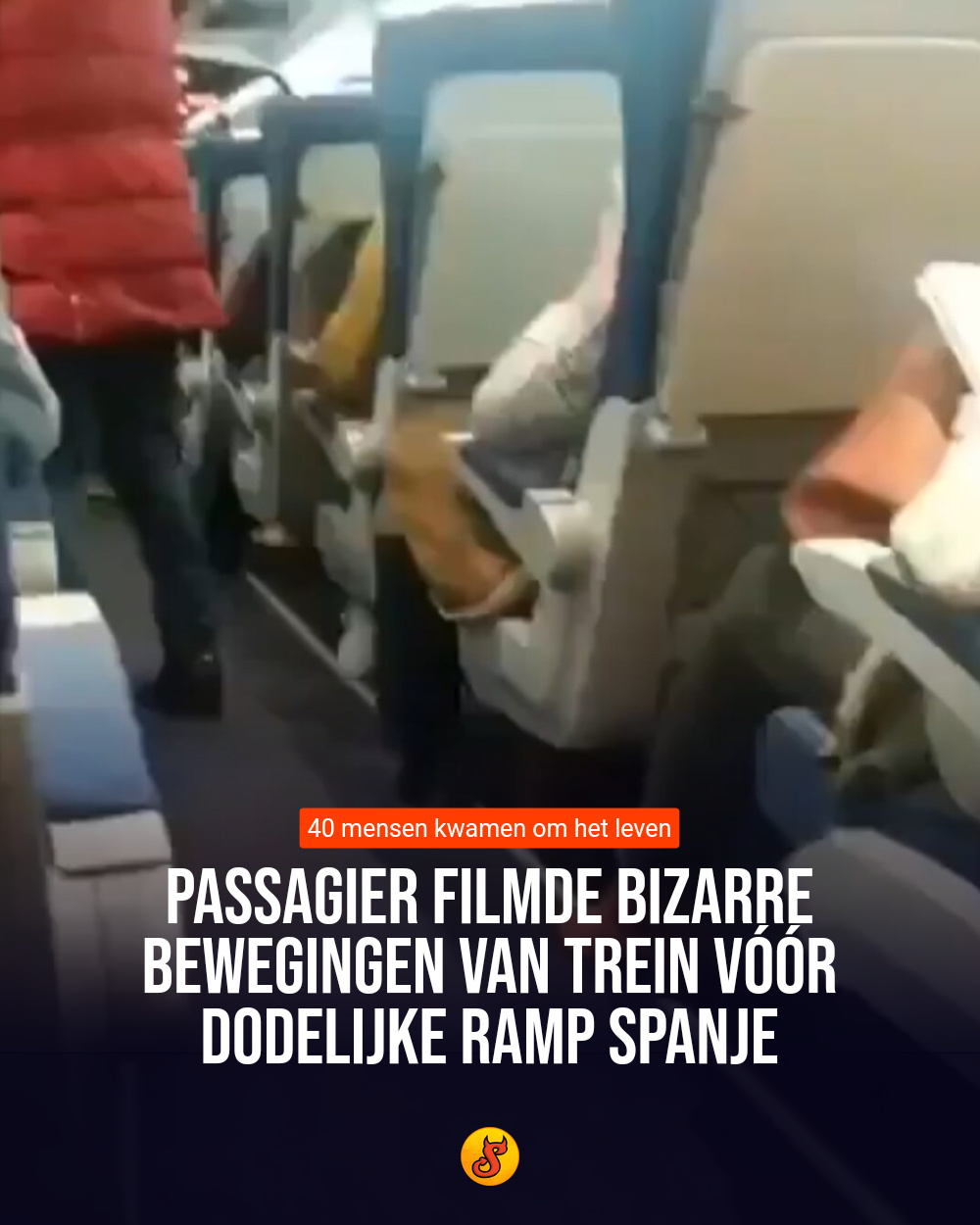 Passagier filmde bizarre bewegingen van trein vóór dodelijke ramp Spanje