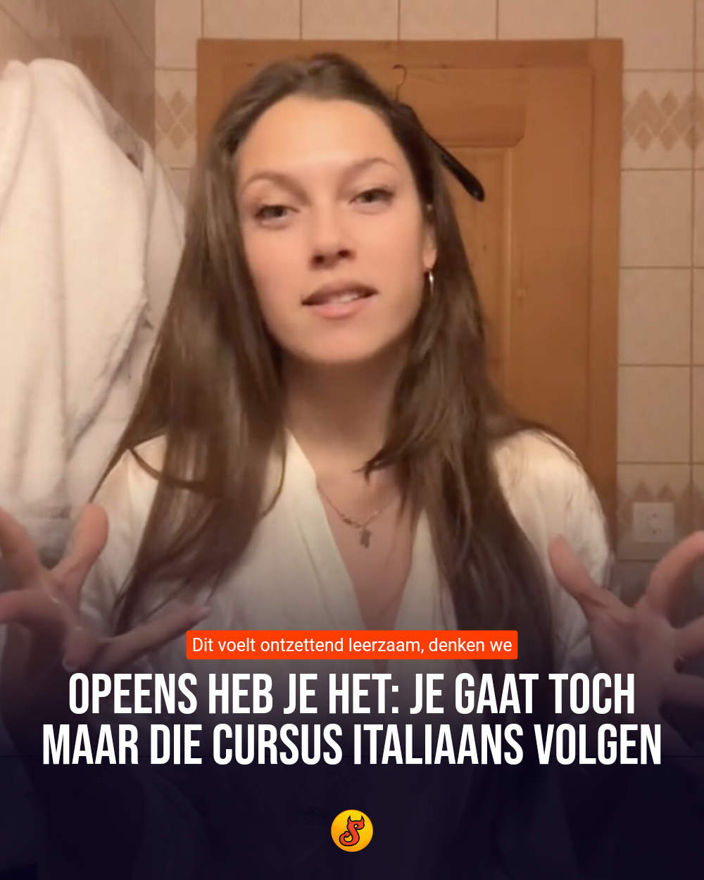 Opeens heb je het: Je gaat toch maar die cursus Italiaans volgen