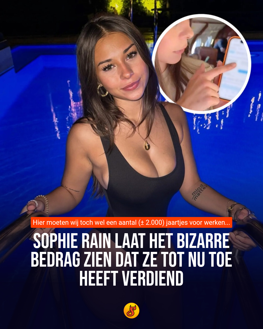Sophie Rain laat het BIZARRE bedrag zien dat ze tot nu toe heeft verdiend