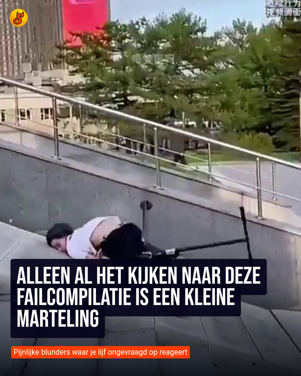 Alleen al het kijken naar deze failcompilatie is een kleine marteling