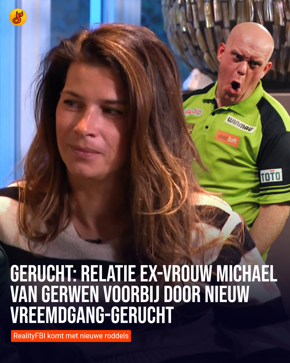 Gerucht: Relatie ex-vrouw Michael van Gerwen voorbij door nieuw vreemdgang-gerucht