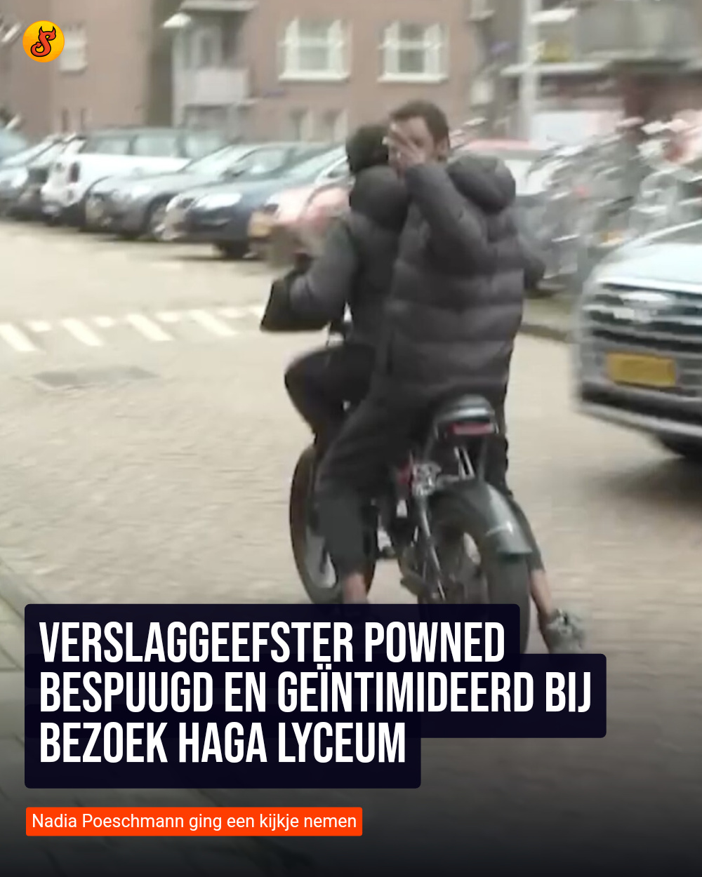 Verslaggeefster PowNed bespuugd en geïntimideerd bij bezoek Haga Lyceum