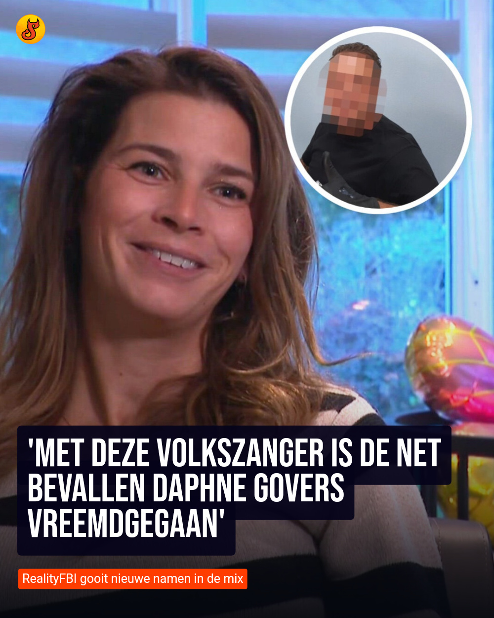 'Met deze volkszanger is de net bevallen Daphne Govers vreemdgegaan'