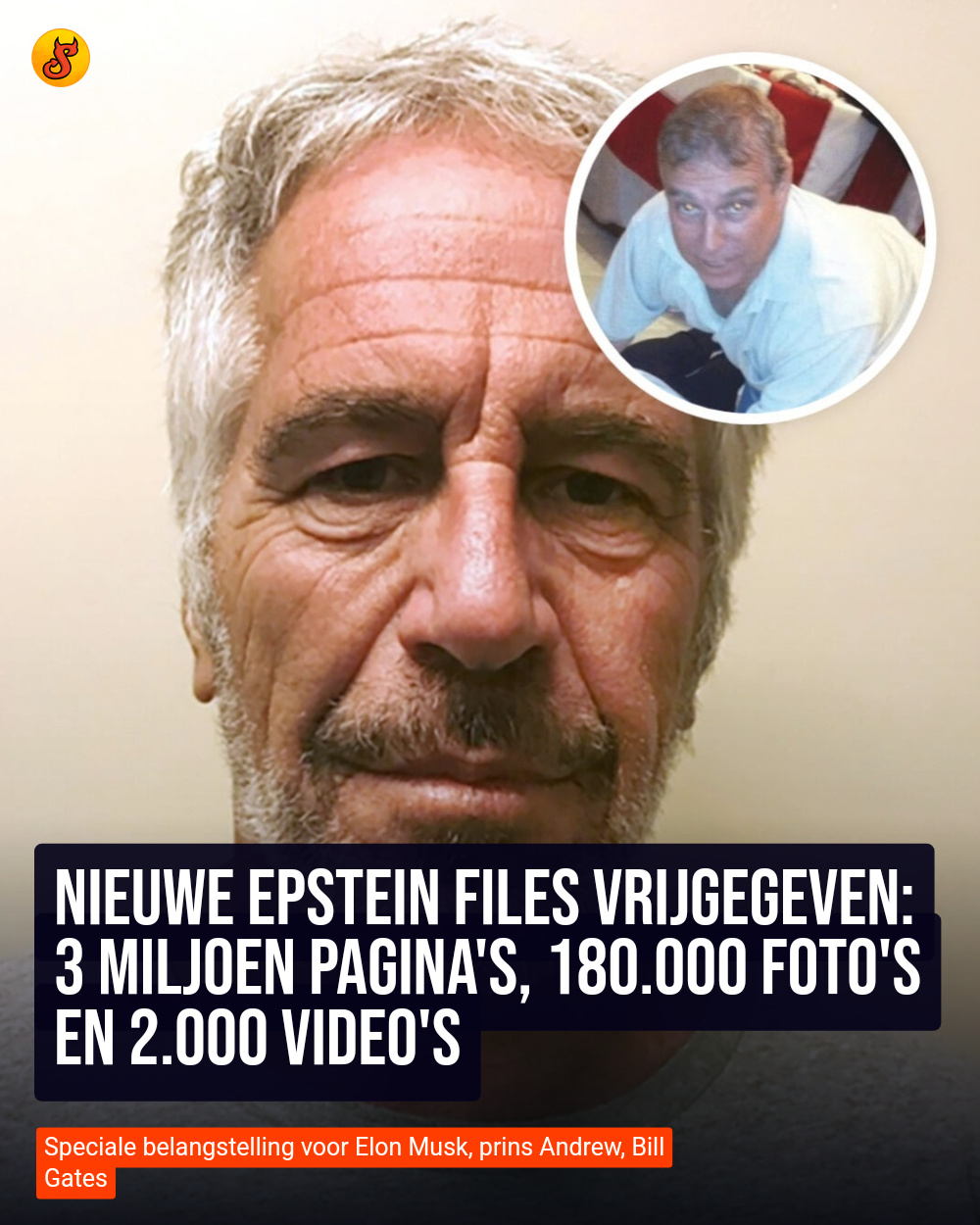 Nieuwe Epstein Files vrijgegeven: 3 miljoen pagina's, 180.000 foto's en 2.000 video's
