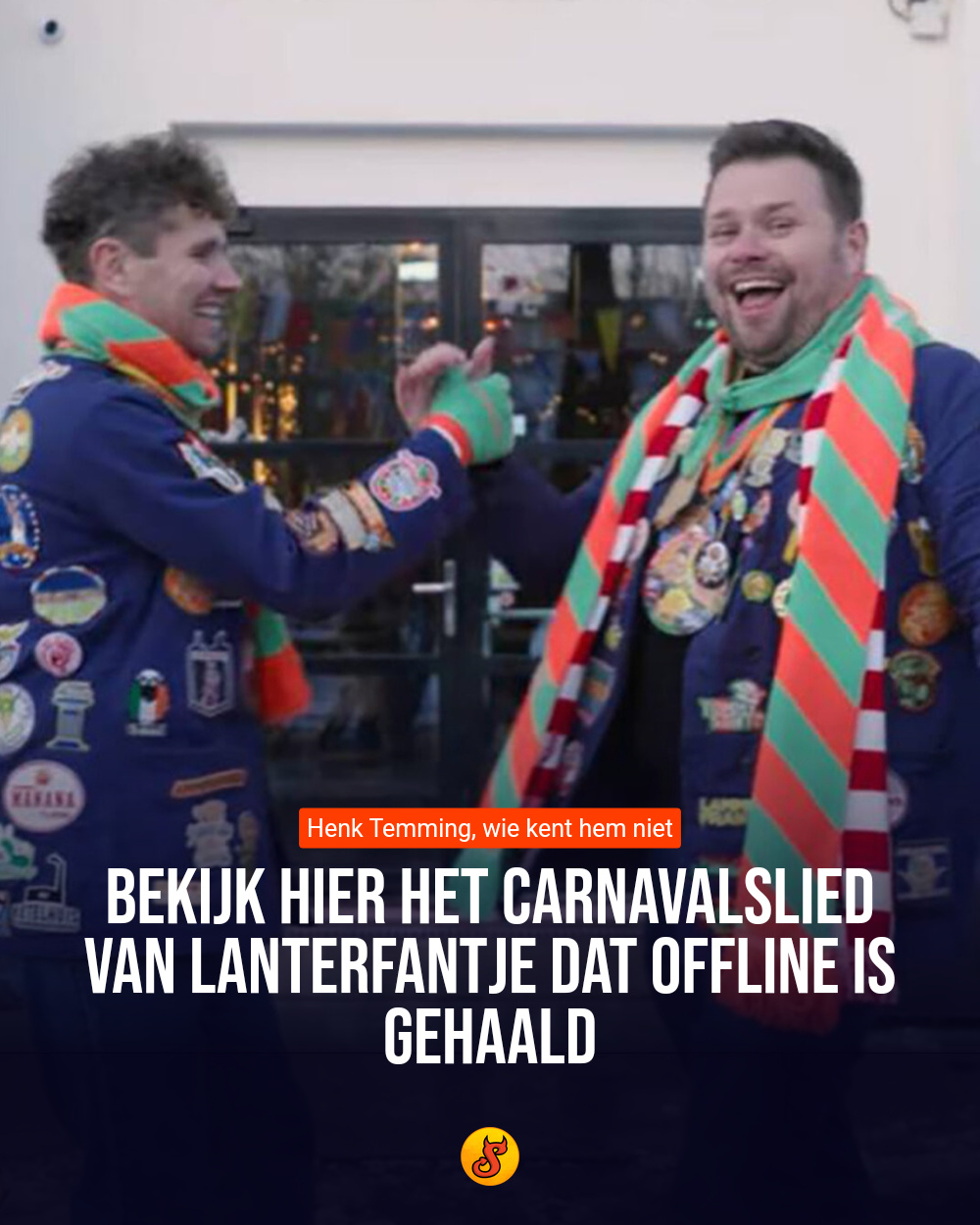 Bekijk hier het carnavalslied van Lanterfantje dat offline is gehaald