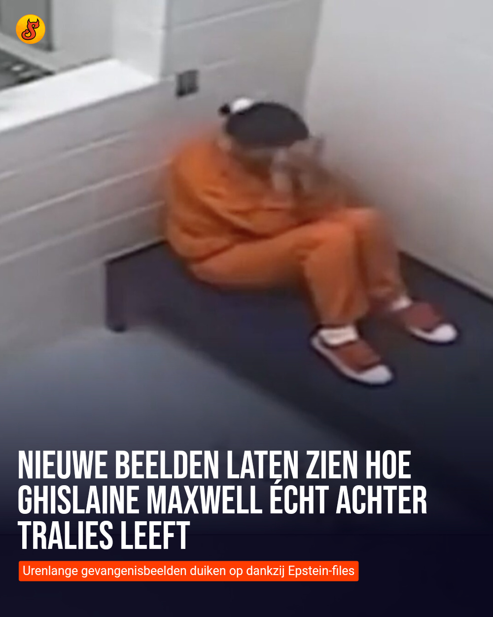 Nieuwe beelden laten zien hoe Ghislaine Maxwell écht achter tralies leeft