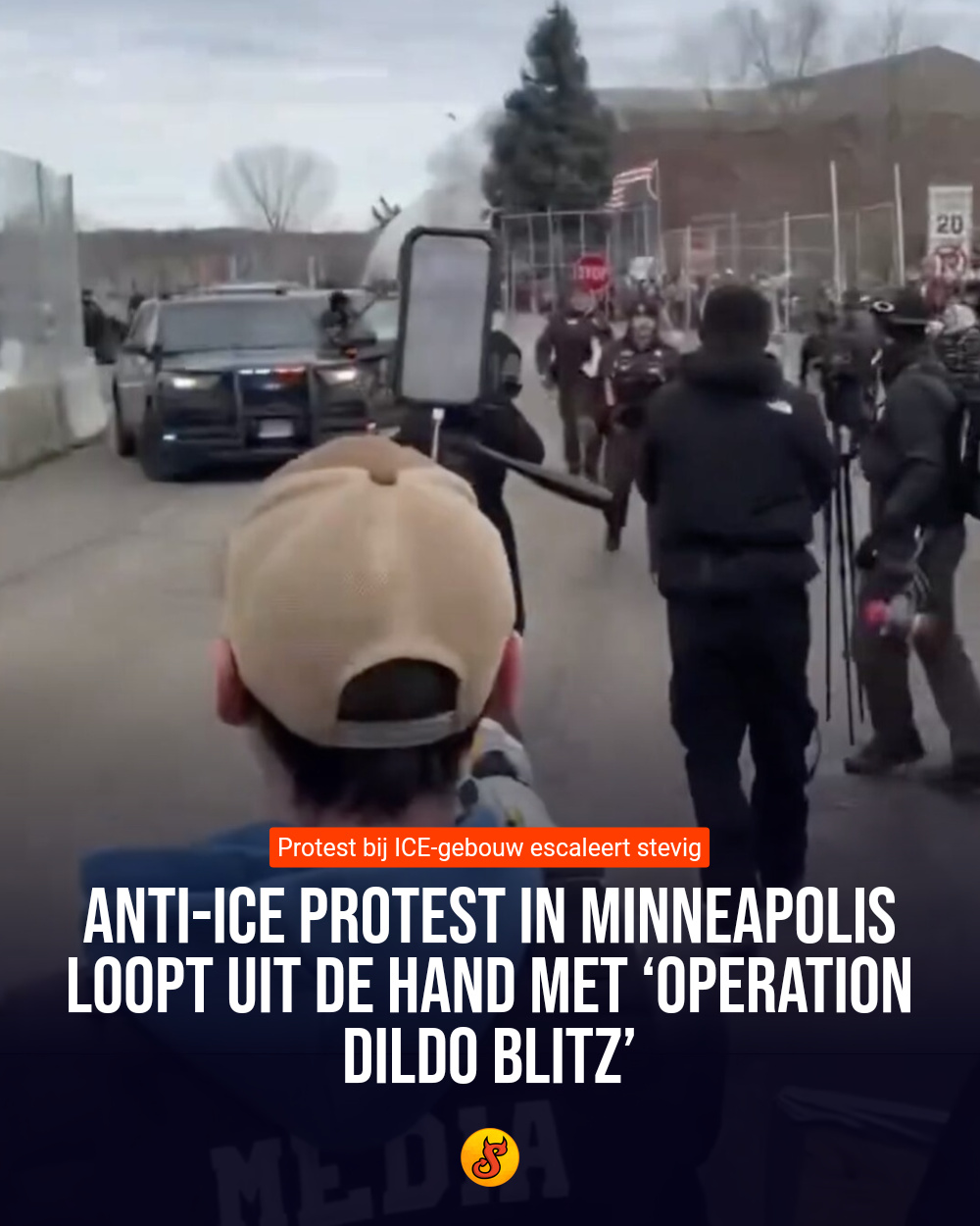 Anti-ICE protest in Minneapolis loopt uit de hand met ‘Operation Dildo Blitz’