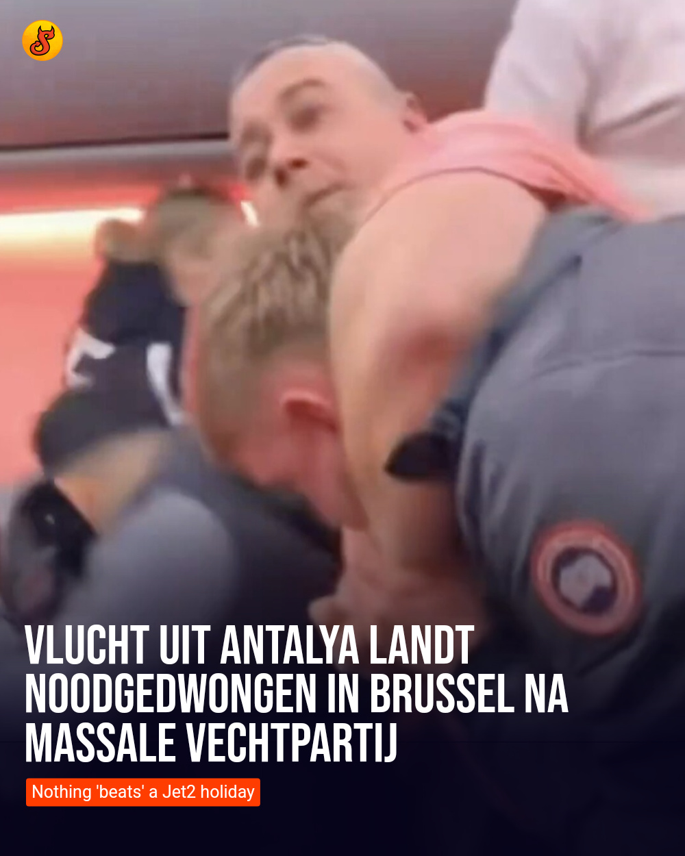 Vlucht uit Antalya landt noodgedwongen in Brussel na massale vechtpartij