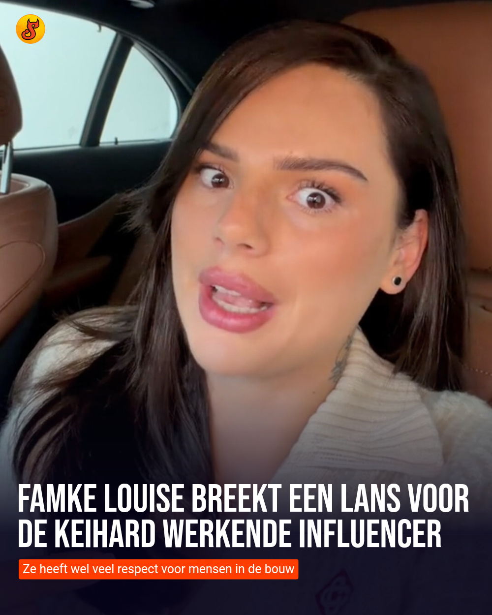 Famke Louise breekt een lans voor de keihard werkende influencer