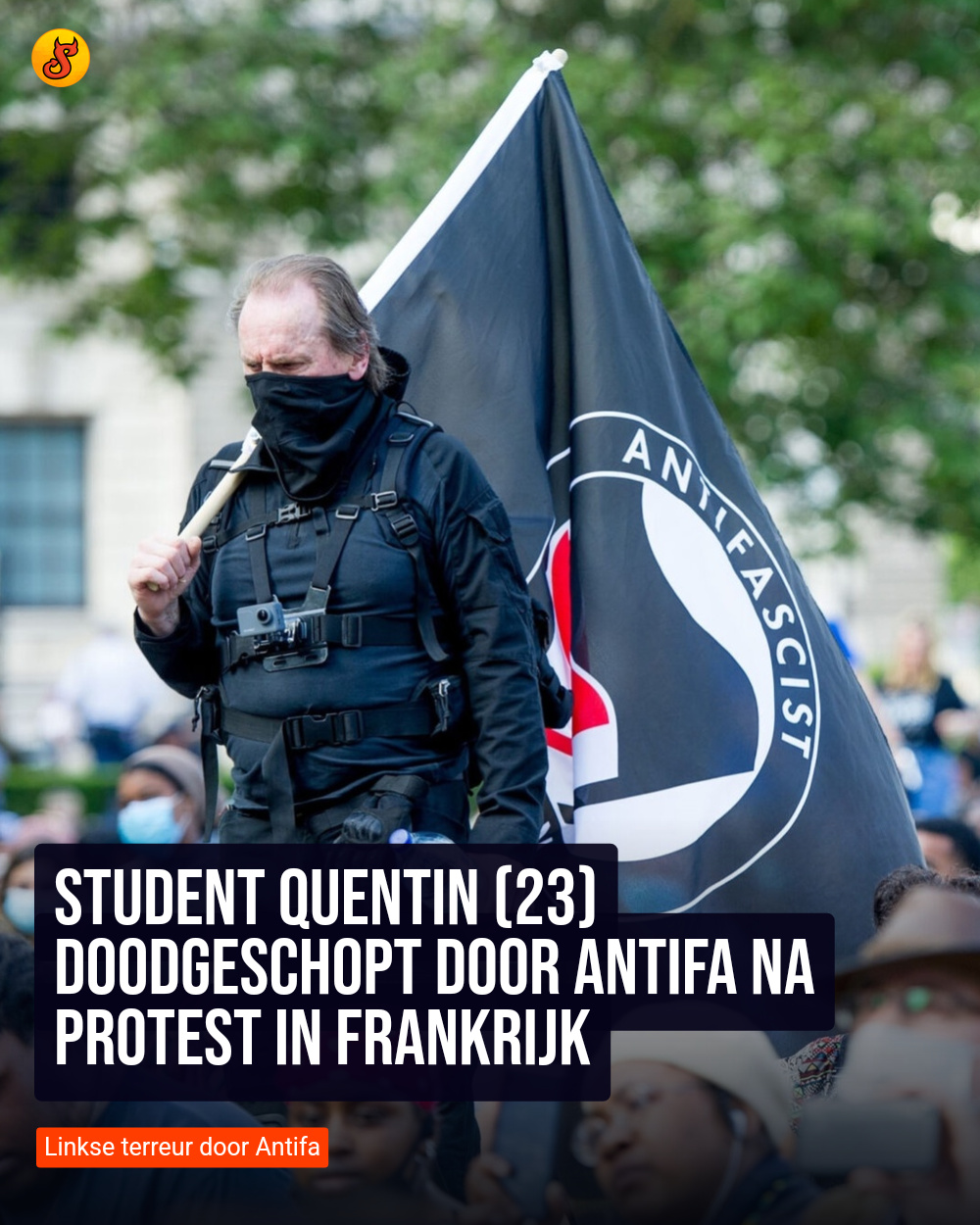 Student Quentin (23) doodgeschopt door Antifa na protest in Frankrijk