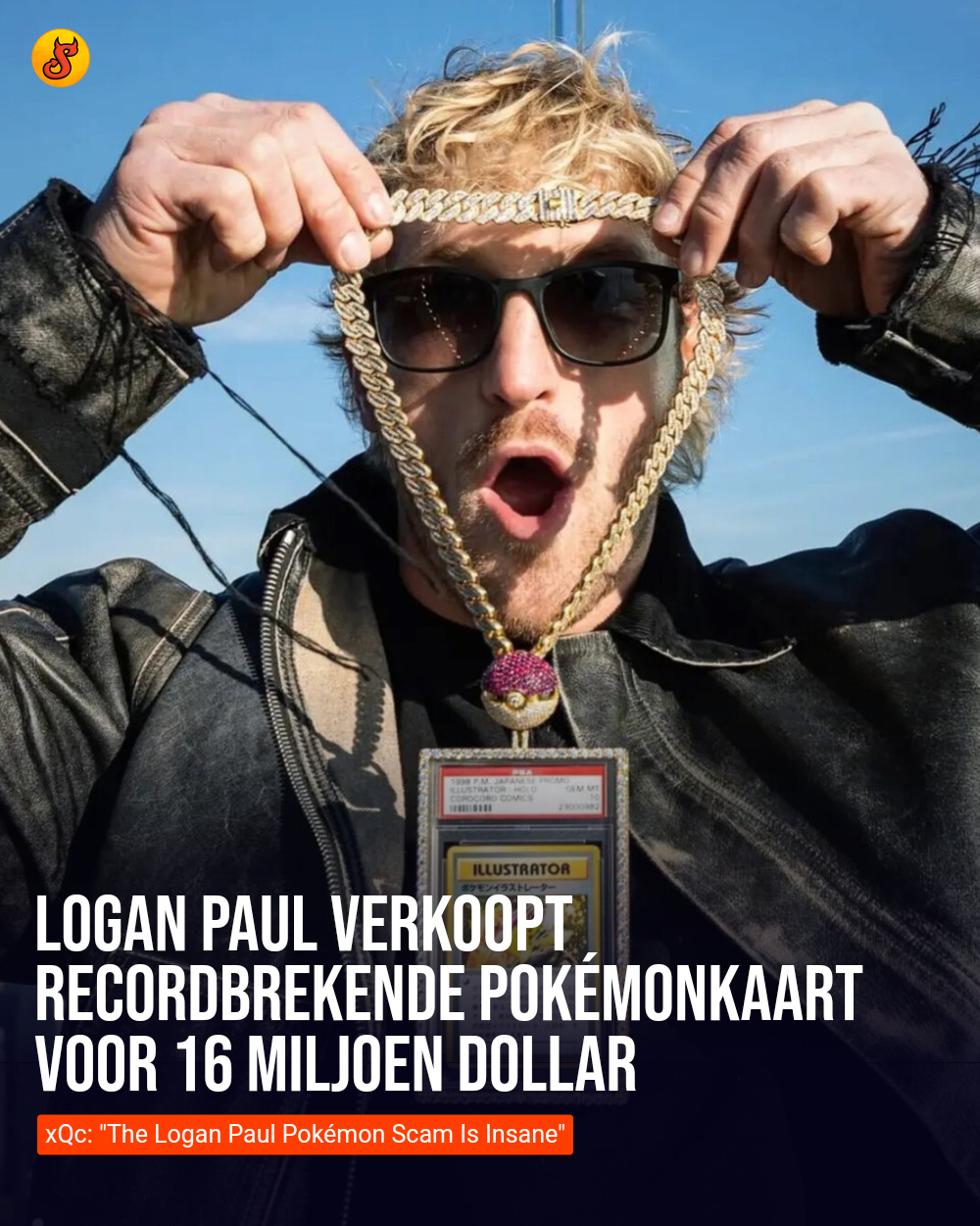 Logan Paul verkoopt recordbrekende Pokémonkaart voor 16 miljoen dollar