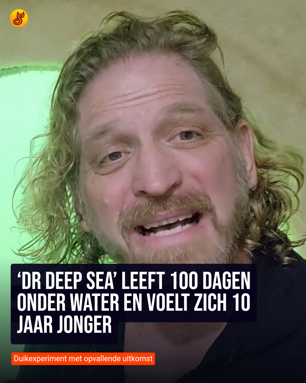 ‘Dr Deep Sea’ leeft 100 dagen onder water en voelt zich 10 jaar jonger
