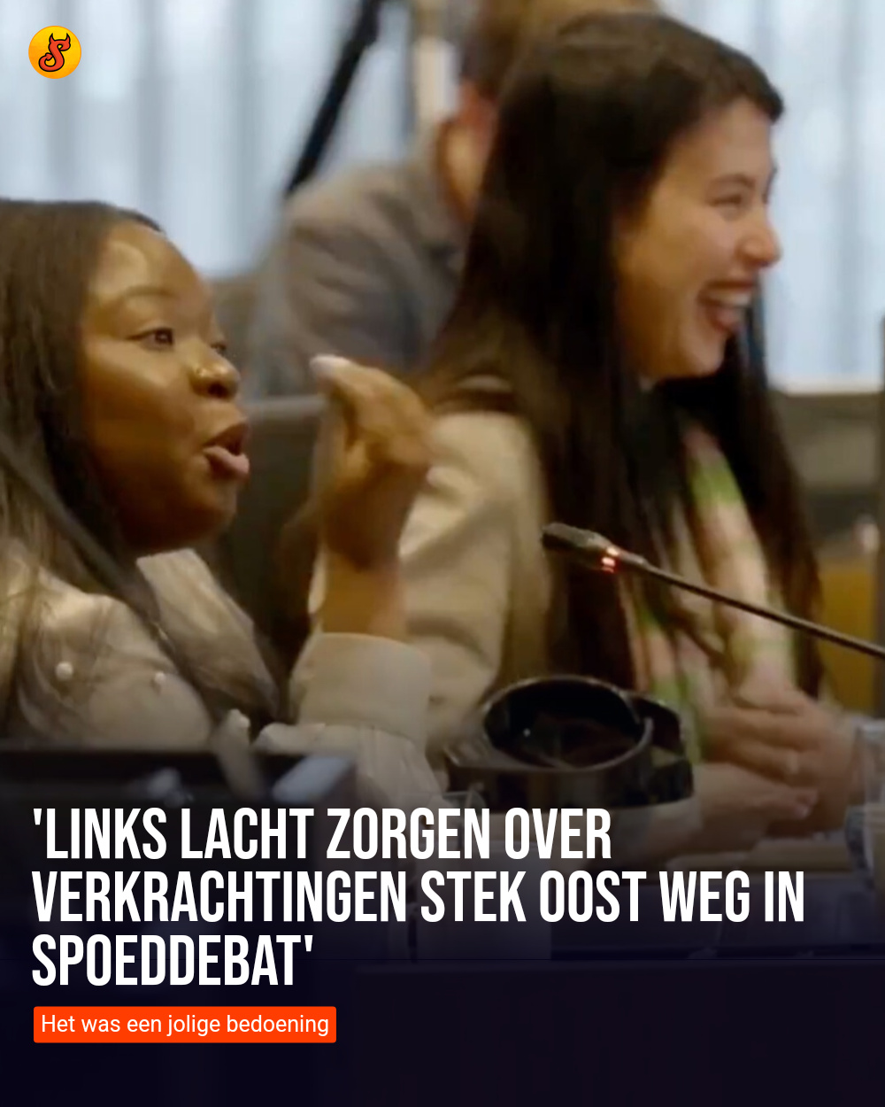 'Links lacht zorgen over verkrachtingen Stek Oost weg in spoeddebat'