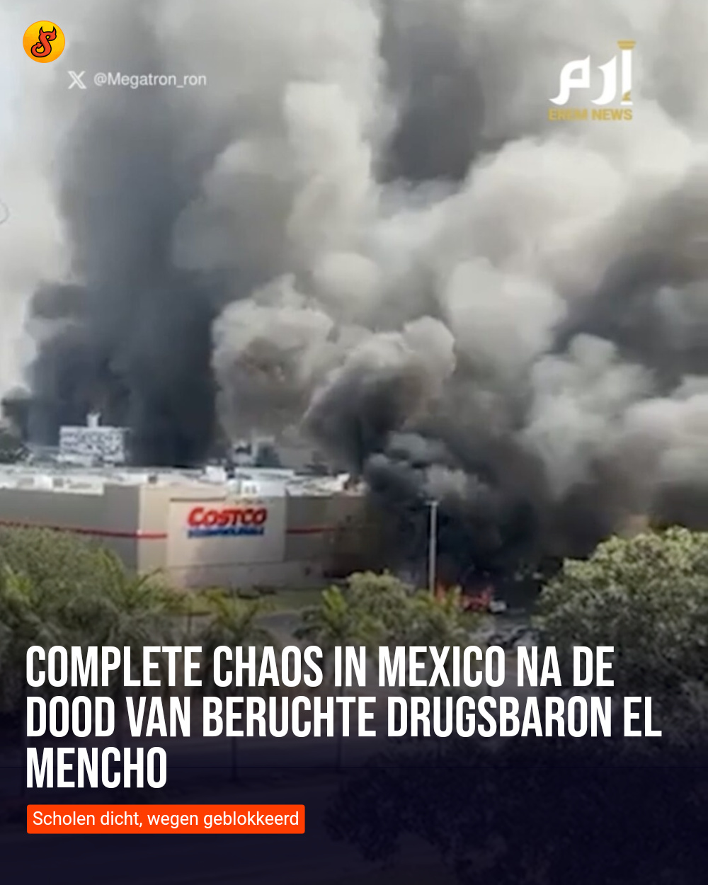 Complete chaos in Mexico na de dood van beruchte drugsbaron El Mencho
