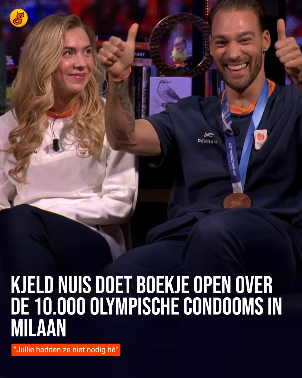 Kjeld Nuis doet boekje open over de 10.000 olympische condooms in Milaan