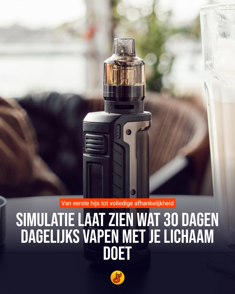 Simulatie laat zien wat 30 dagen dagelijks vapen met je lichaam doet