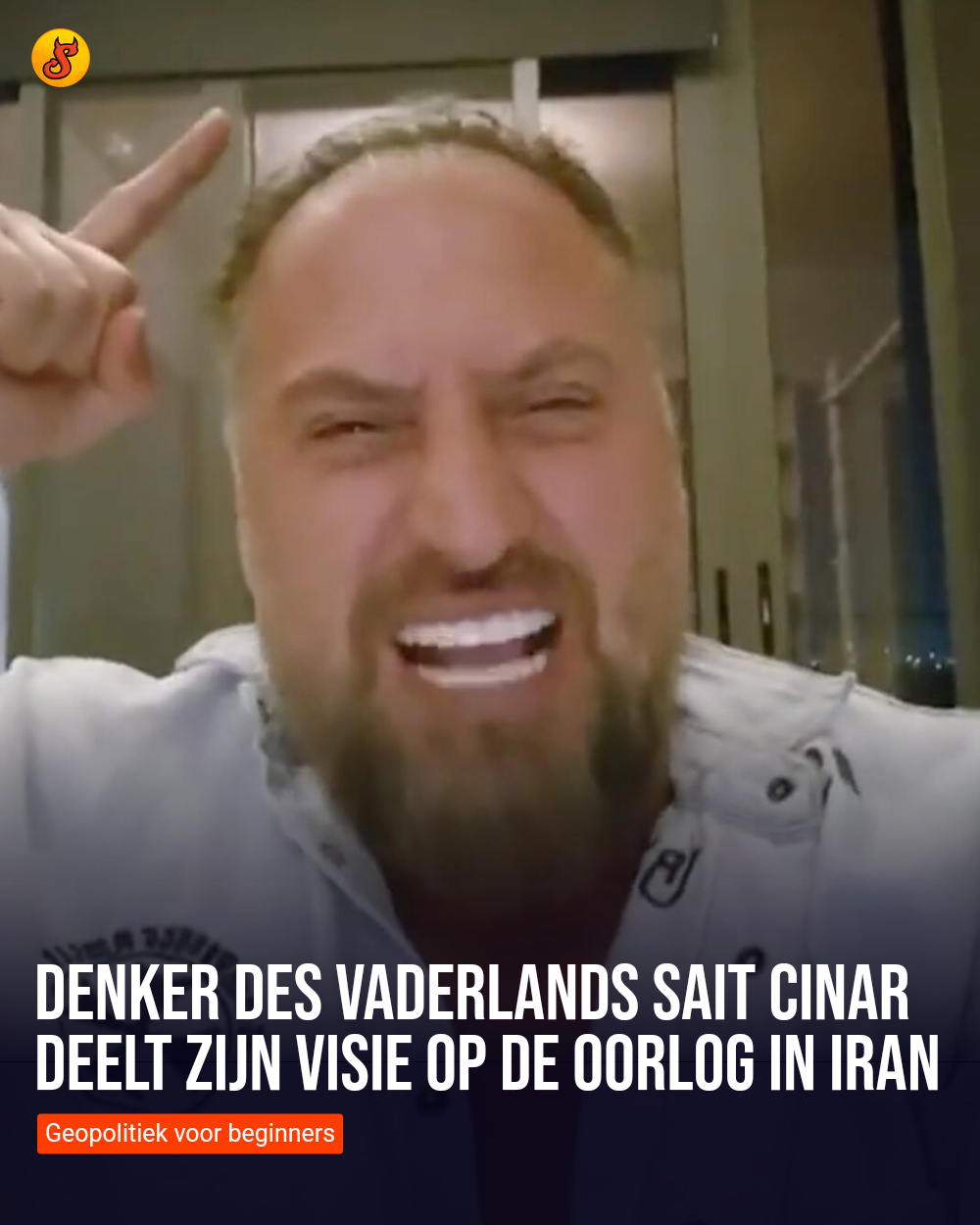 Denker des Vaderlands Sait Cinar deelt zijn visie op de oorlog in Iran