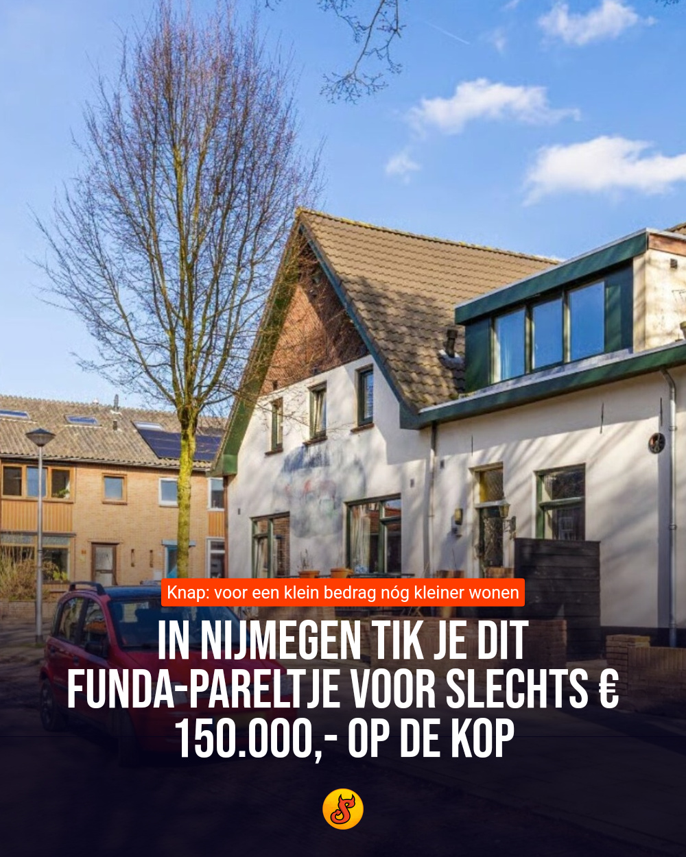 In Nijmegen tik je dit Funda-pareltje voor slechts € 150.000,- op de kop