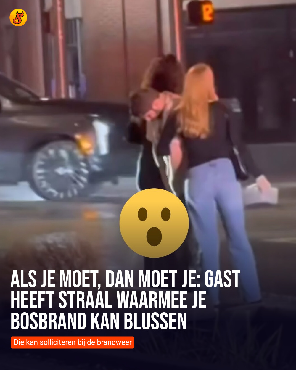 Als je moet, dan moet je: Gast heeft straal waarmee je bosbrand kan blussen